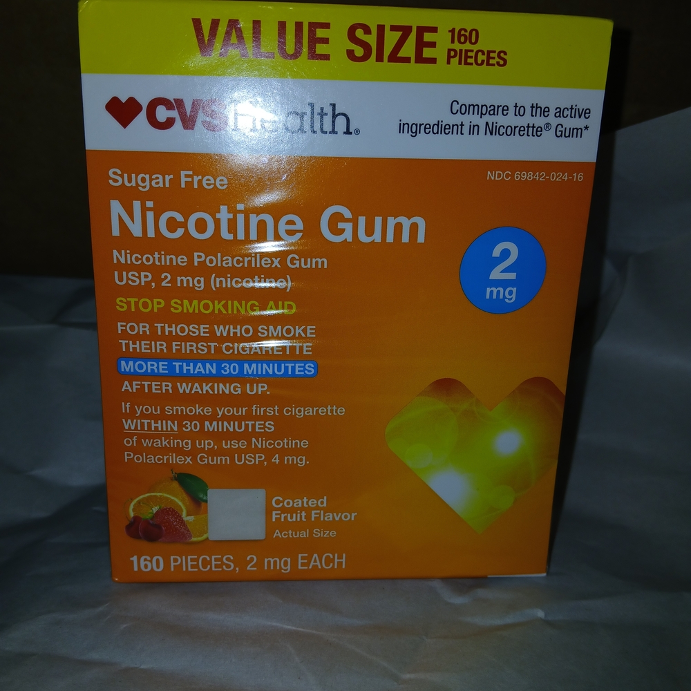CVS Health Sugar Free Nicotine Gum - Orange